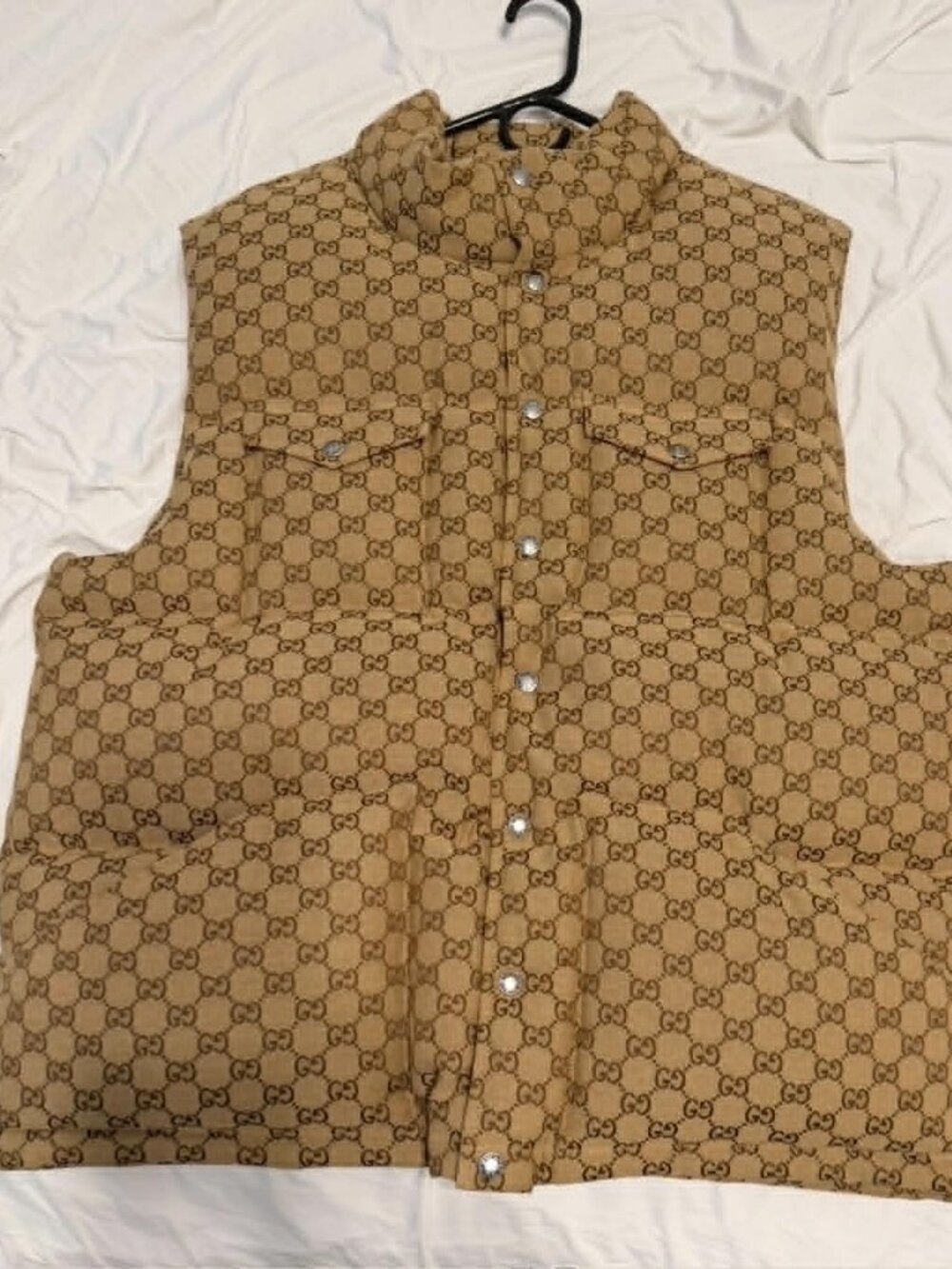 NEW WITH TAGS 100% AUTHENTIC GUCCI X THE NORTH FACE MONOGRAM GG VEST PUFFER XXXL